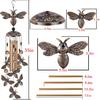 Bronze Bee Wind Chimes for Garden, Gifts for Mom, Home, Balconies, Rooms, Patio, Indoor, Outdoor Bee Decoration, Aluminum Bee Chimes, Bees Wind