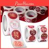 500 Stück CNY Frohes Neues Jahr Aufkleber Klebeband mit exquisiten Heißfolienprägemustern für Geschenkverpackung