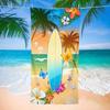 Tropical Summer Cocktail Print Beach Towel Quick Dry Lightweight Absorbent Surfboard Pattern Towel for Beach Vacation