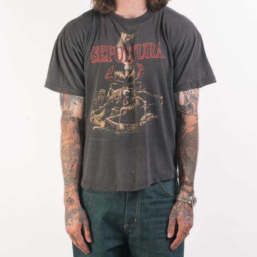 Vintage 1992 Sepultura Arise Tour Short Sleeve Unisex T-Shirt AHN01302 M