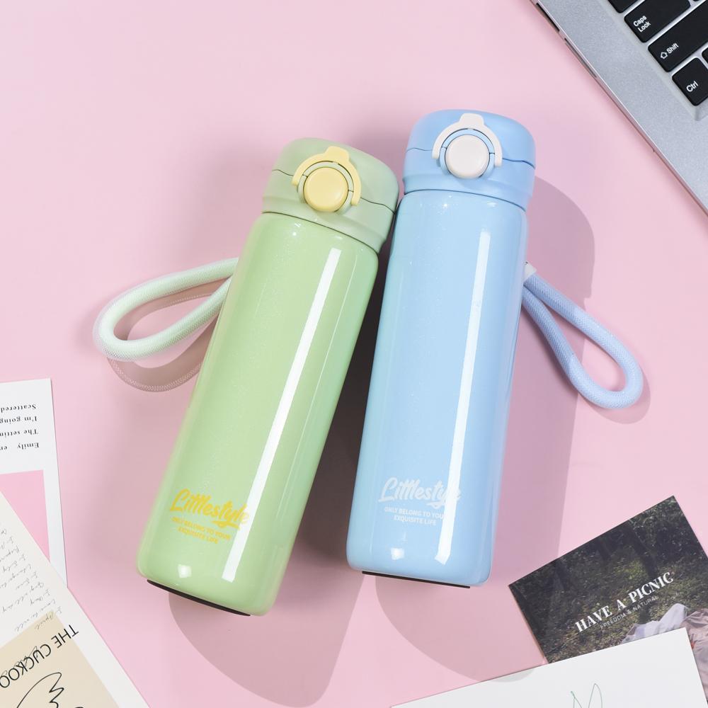 440ml Stainless Steel Vacuum Flask Thermos Cup for Coffee Tea Milk Sports Water Bottle Insulated Travel Mug with Lid