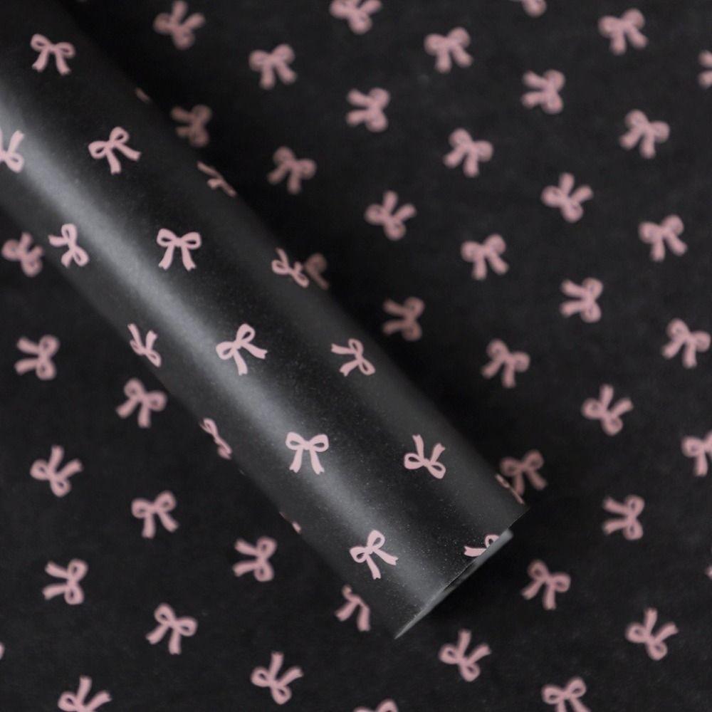 

20 sheets Diy Ins Ballet Bow Copy Paper Pink Bow Pattern Gift Small Card Packaging Bag 01