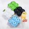 Silicone Ice Ball Mold 4-Cavity Large Sphere Tray for Whiskey Summer Drinks Easy-Release Food-Grade Ice Cube Maker Reusable Cocktail Freeze Tray