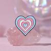 Pink Whimsical Cartoon Heart Brooch Fun Rainbow Heart Drink Box Letter Shaped Accessory Pin