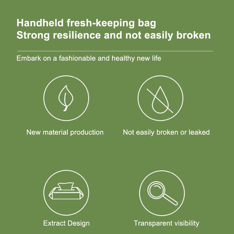 100 Pcs Plastic Bags Food Grade Fresh Preserving Bags Food Fruit Storage Bag Fresh Keeping Disposable Kitchen Packaging Bags