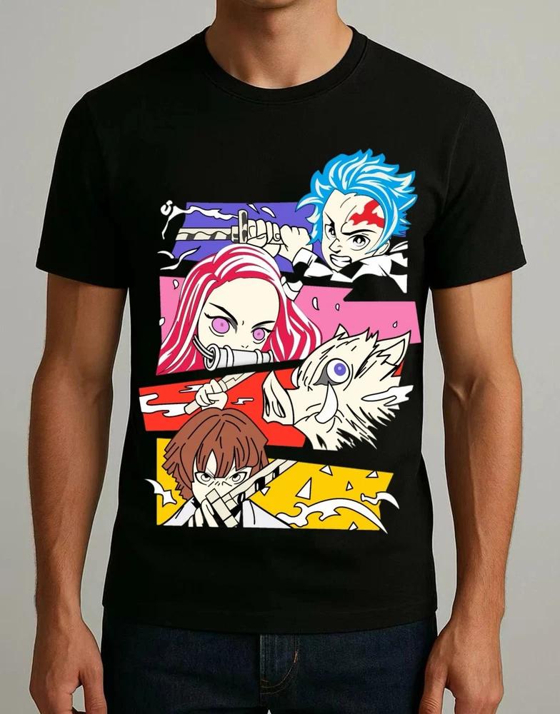 Demon Slayer Tanjiro Team Characters Anime Tshirt Unisex S