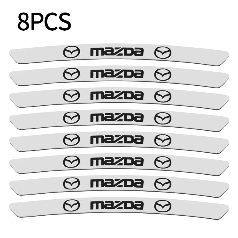 4pcs Aluminum Car Badge Wheel Hub Tire Rim Sticker Decor Auto Accessories For Mazda 3 CX3 CX4 CX5 CX7 CX8 CX9 Atenza Axela h7