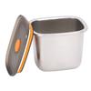 Food Storage Containers with Lids Airtight 304 Stainless Steel and PP Stackable Metal Food Containers for Meal Prep