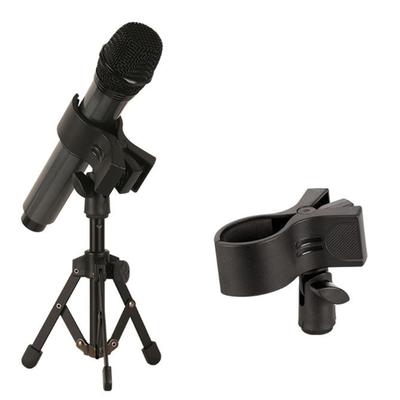 Adjustable Microphones Holder Stand Clip with Strong Spring Clamp and Foam Protections for Home Studios and Stages