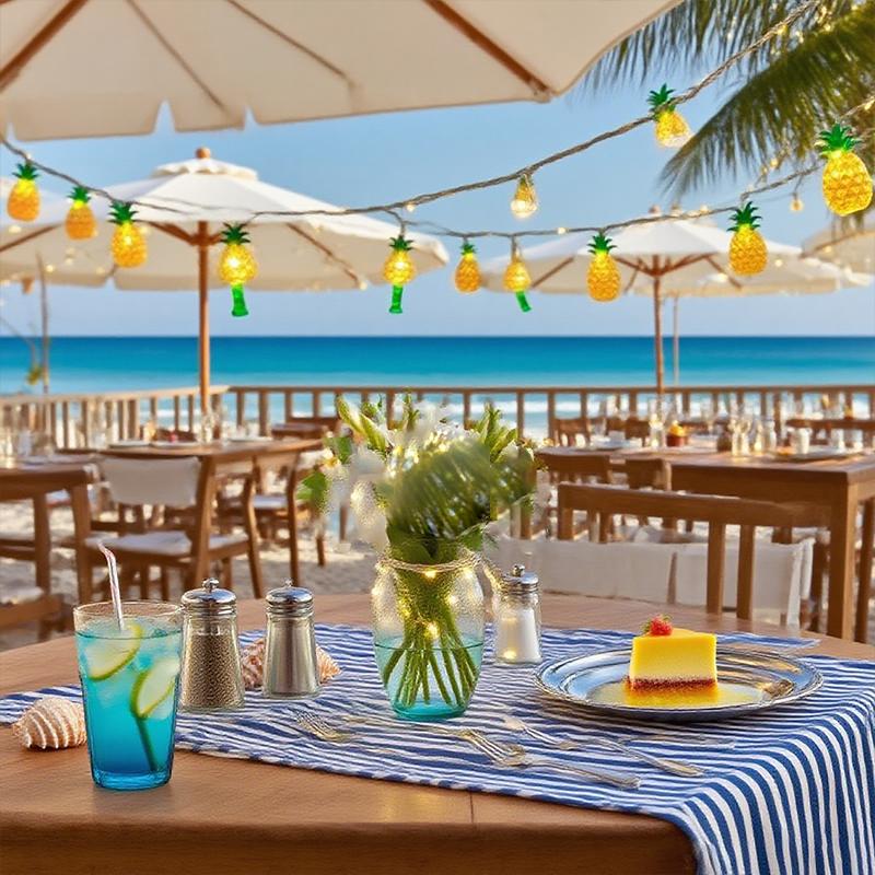 Estate Hawaii Catena Luminosa Ananas Fenicottero Palma di Cocco Luci Stringa Frutta Tropicale Luce Decorazione Festa di Compleanno Hawaiana per Bambini