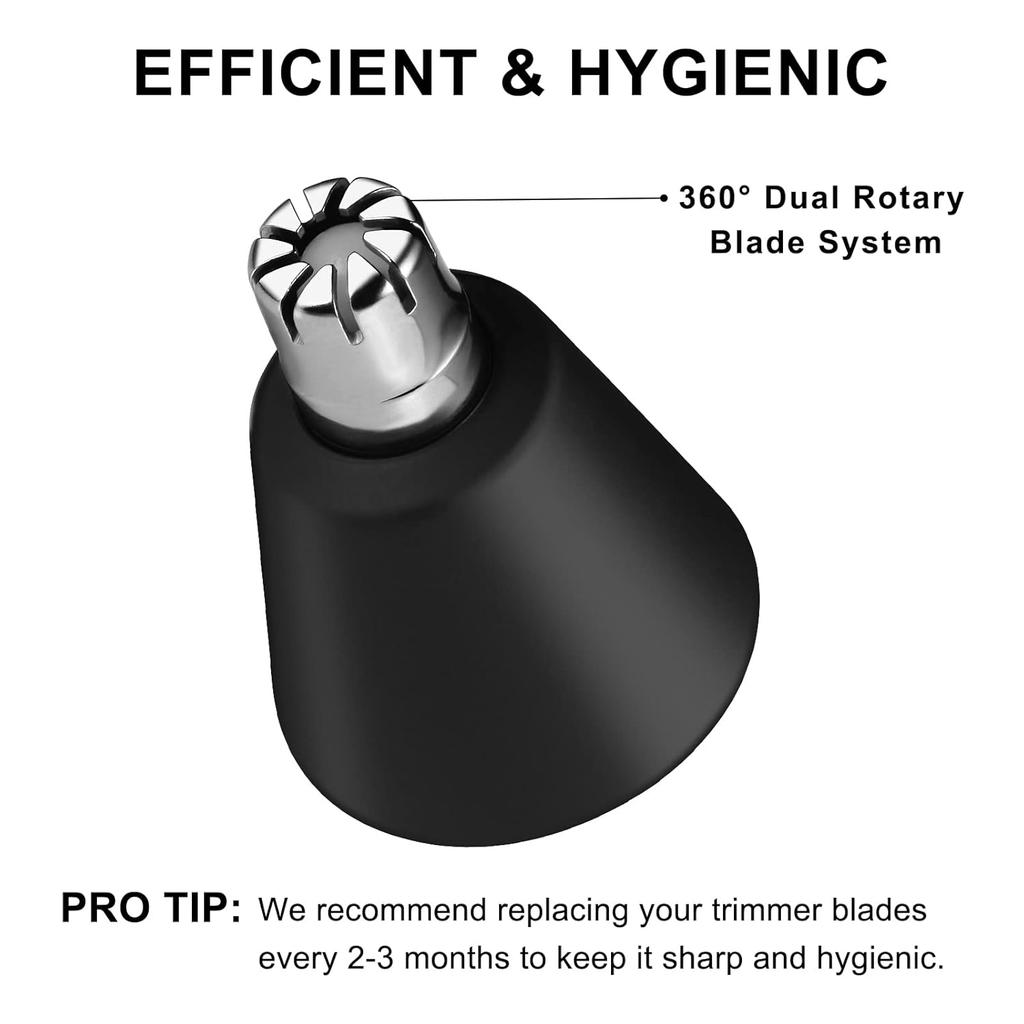 2 Pack Nose Hair Trimmer Replacement Blades for Manscaped Weed Whacker 1.0 & 2.0 - Hygienic Twist-On Trimmer Blades