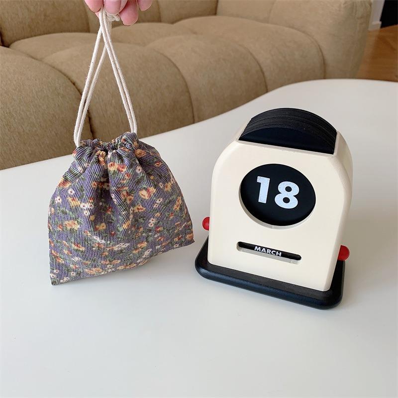 Cute Small Cloth Drawstring Gift Bag Woman Girl Purse Handbags Jewelry Lipstick Cosmetic Tote Rope Bags Storage Pouch String Bag