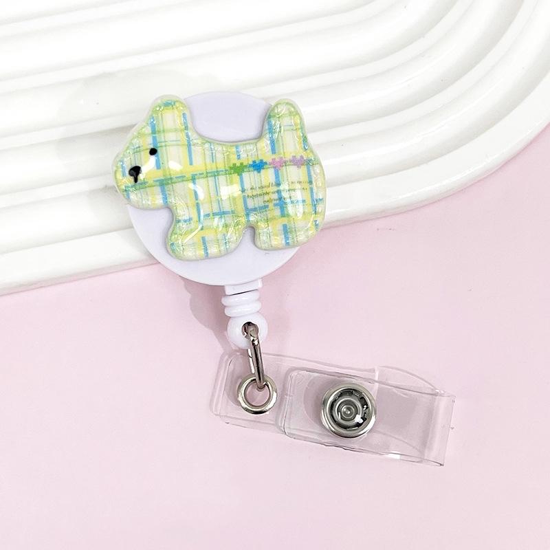 Cute Dog Design Medical Staff ID Badge Holder Retractable Name Tag ID Badge Reel Anti-loss Badge Holder Back To School Supplies