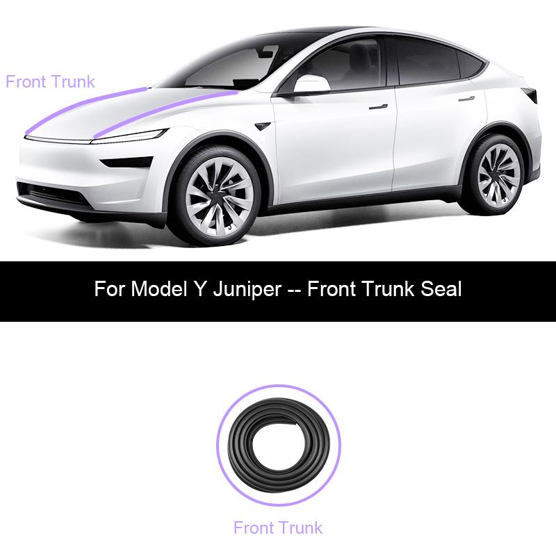 For Tesla Model Y Juniper Door Seal Strip Soundproof Rubber Weatherstrip for Model 3 Highland B-Pillar Sealing Noise Reduction