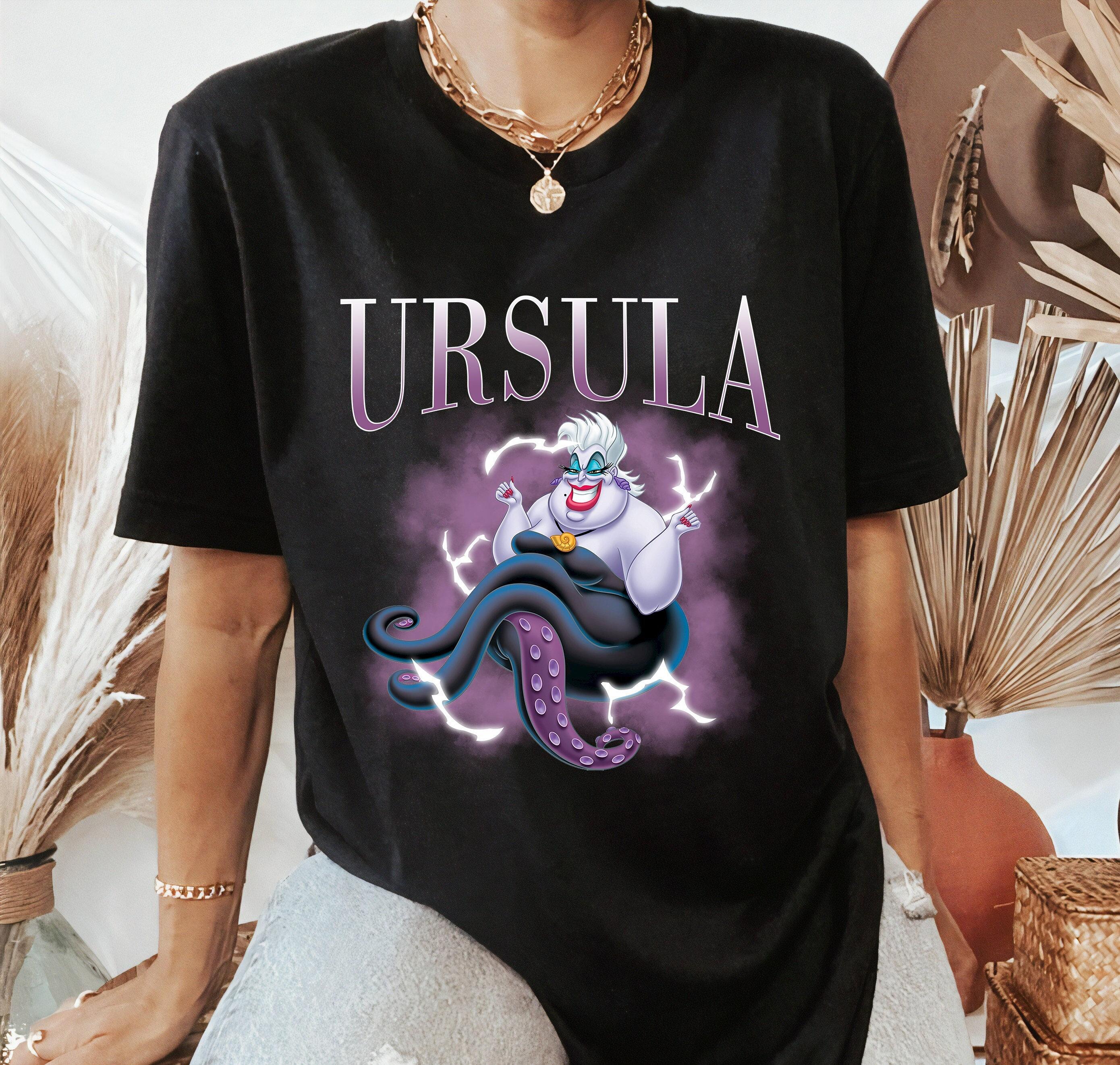 Retro   Villain Ursula 90s Portrait Tshirt Womens Tshirt New Casual Fashion Couple Streetwear S