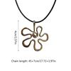 Flower Pendant Necklaces Irregular Flower Pendant Necklaces Flower Jewelry Alloy Material Birthday Gift for Women Girls