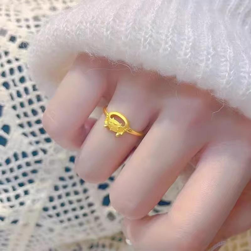 

Простое кольцо с позолотой из аллювиального золота, женское, от уха до уха, золотые украшения на год рождения