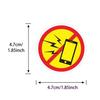 60pcs Waterproof Warning Sign Stickers for Phone Cases, Water Cups, Desktops, and Laptops