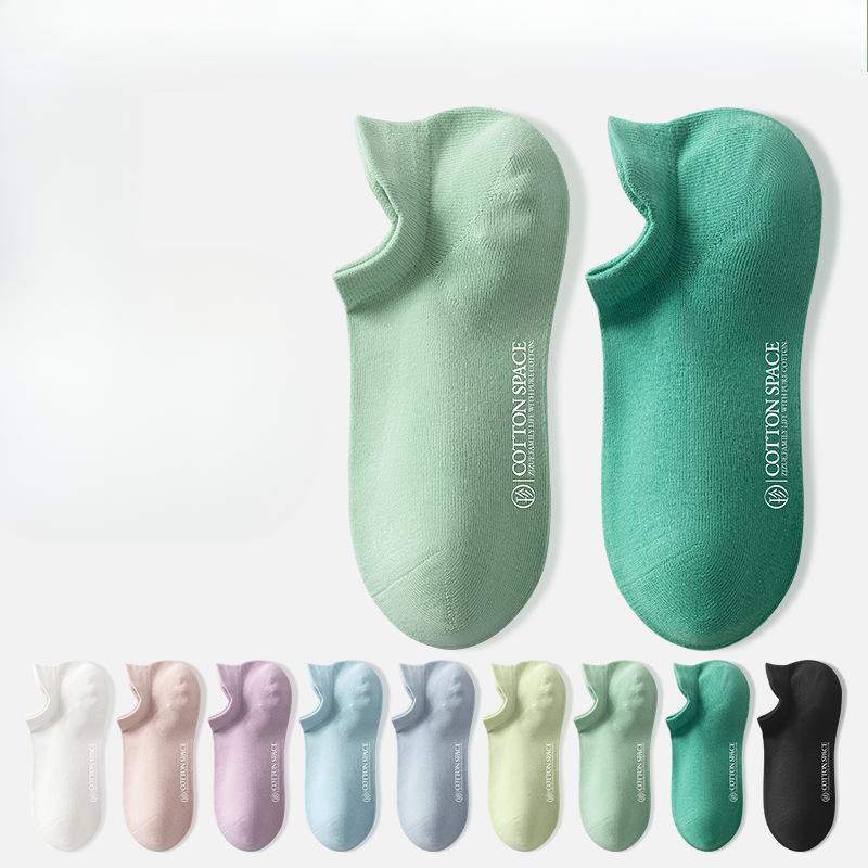 

Female Spring and Summer Thin Deodorant Sweat Absorption Anti Ear Short Boat Socks 1 pair світло-рожевий колір