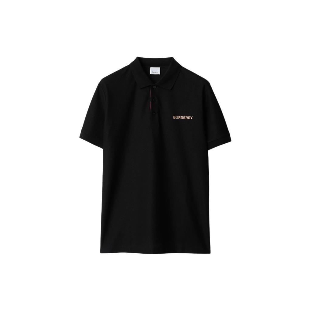 Burberry SS24 Polo Shirt Men's Black 80844361