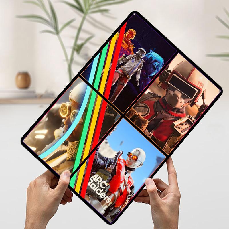 Arc Raiders Game Character Collage Tinplate Poster Customized Wall Art Vintage Metal Signs Retro Tin Plaque for Office Decor