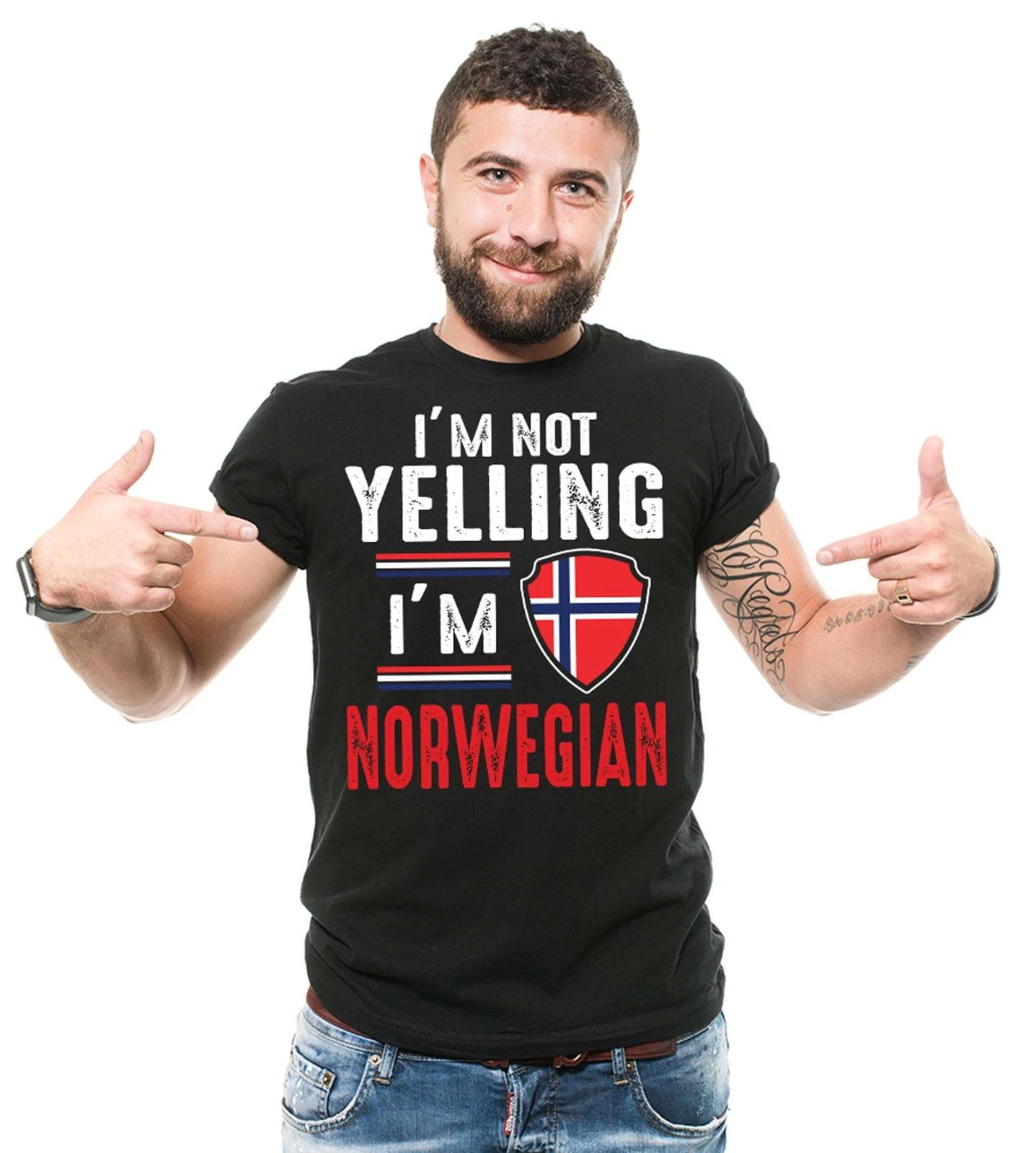 I m Not Yelling I m Norwegian Shirt Norway Shirt Norway Flag Tee Norwegian Shirt L