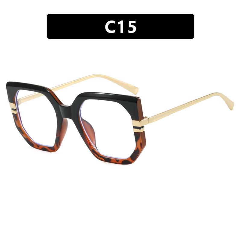 New fashionable square sunglasses women's high-end retro sunglasses trendy personalized sunscreen sunshade glasses