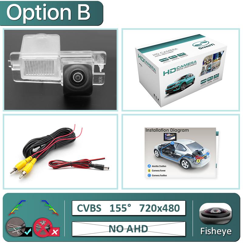 

GreenYi HD AHD 1080P 170-градусная камера заднего вида с объективом «рыбий глаз» для автомобиля Ssangyong Rexton Kyron Korando Actyon