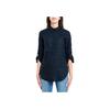 Polo Ralph Lauren Solid Polo Collar Button Short Sleeve Shirt Women Shirts Navy-Blue 200782777-003
