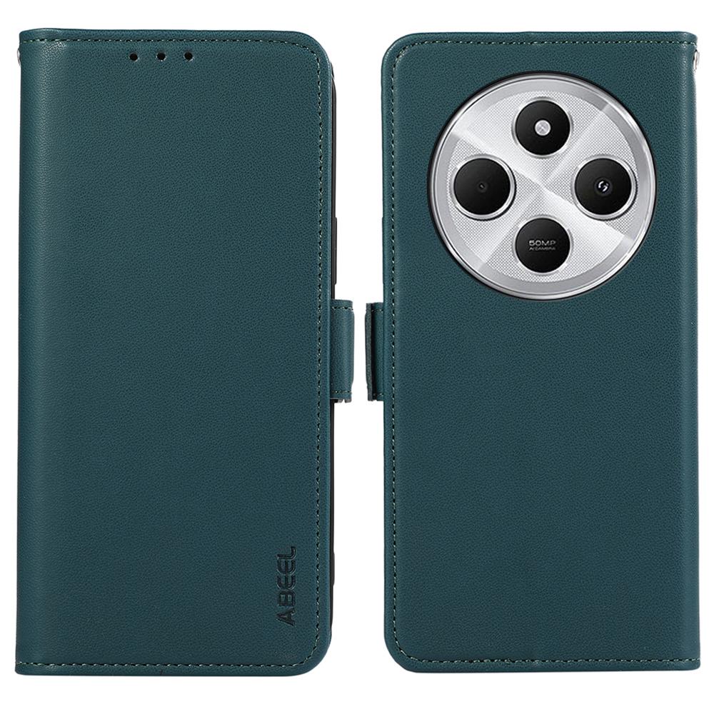 ABEEL For Xiaomi Poco C75 4G/Redmi 14R 5G/14C 4G Case Leather Phone Cover with RFID Blocking Wallet