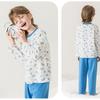 Yingbolun Summer New Boys' Long sleeved Pants Lycra Cotton Set A-class Home Clothes