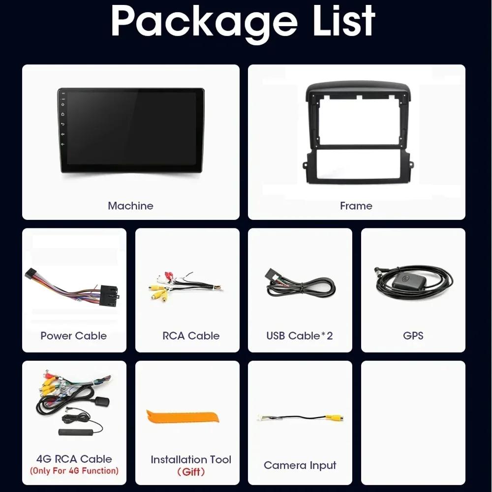 Android 12 Car Radio For KIA Sorento 2004-2008 Multimedia Player GPS Navigation Stereo WIFI Autoradio IPS Screen Stereo No 2din