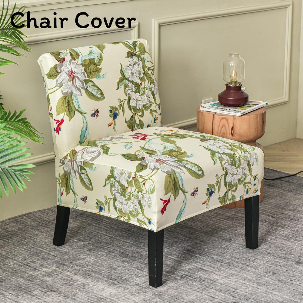Fat Head Chair Cover No Armrest Fabric Protector With Non Slip And Dustproof For Home Dining Decor
