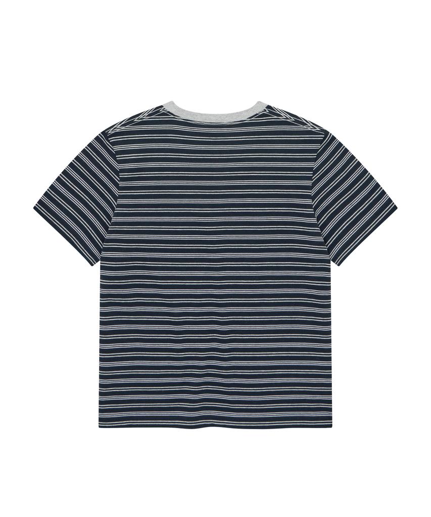 COVERNAT WOMAN Striped T-Shirt Navy