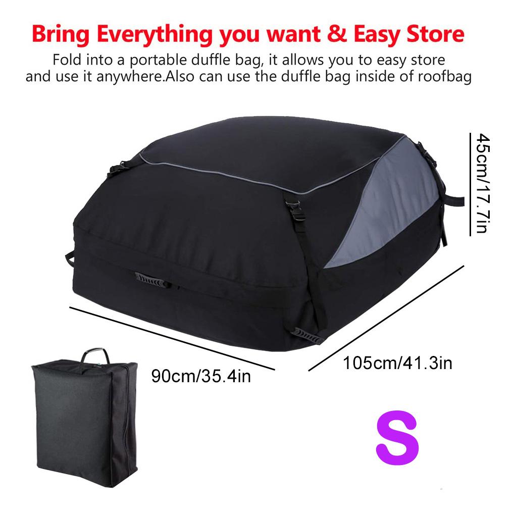 Car Cargo Roof Bag Auto Rooftop Luggage Carrier Storage Bag Waterproof 600D Oxford Car SUV Van Foldable Roofs Bags