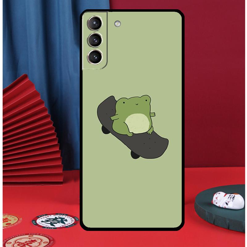 Kawaii Frosch Handyhülle Für Samsung Galaxy S24 Ultra S9 S10 S20 FE S21 S22 S23 Plus S25 Ultra Rückseite