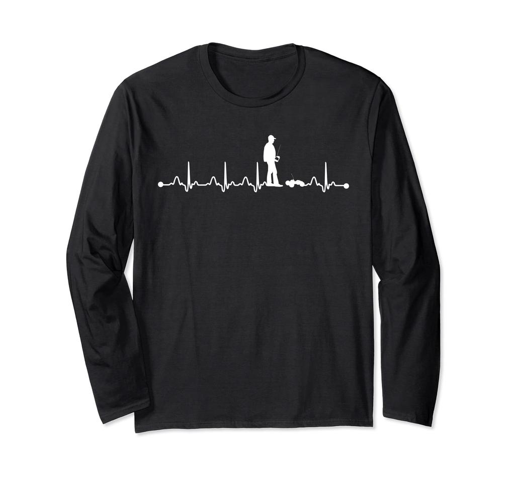 Heartbeat ECG Shirt RC Car Heartbeat Love Gift Long Sleeve T-Shirt