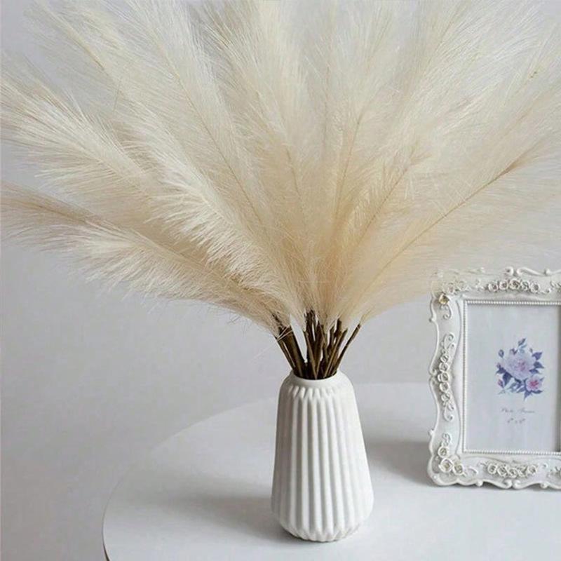 Artificial Pampas Grass & Cattails: Eternal Flower Wedding & Home Décor (55cm)