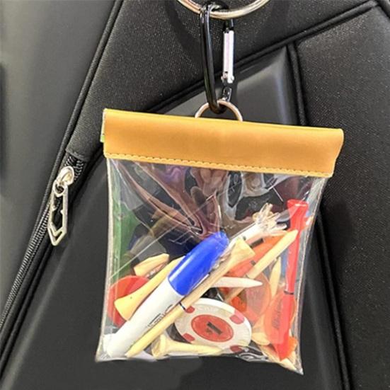 Torba na podkładki do golfa Przezroczysta Widoczna Duża Pojemność Wodoodporna Saszetka na podkładki do golfa Organizer