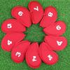 10Pcs Golf Club Headcover Sets, Golf Driver Iron Putter Cloth Cover with Number, Golf Club Protection Covers, Golf Club Accessories