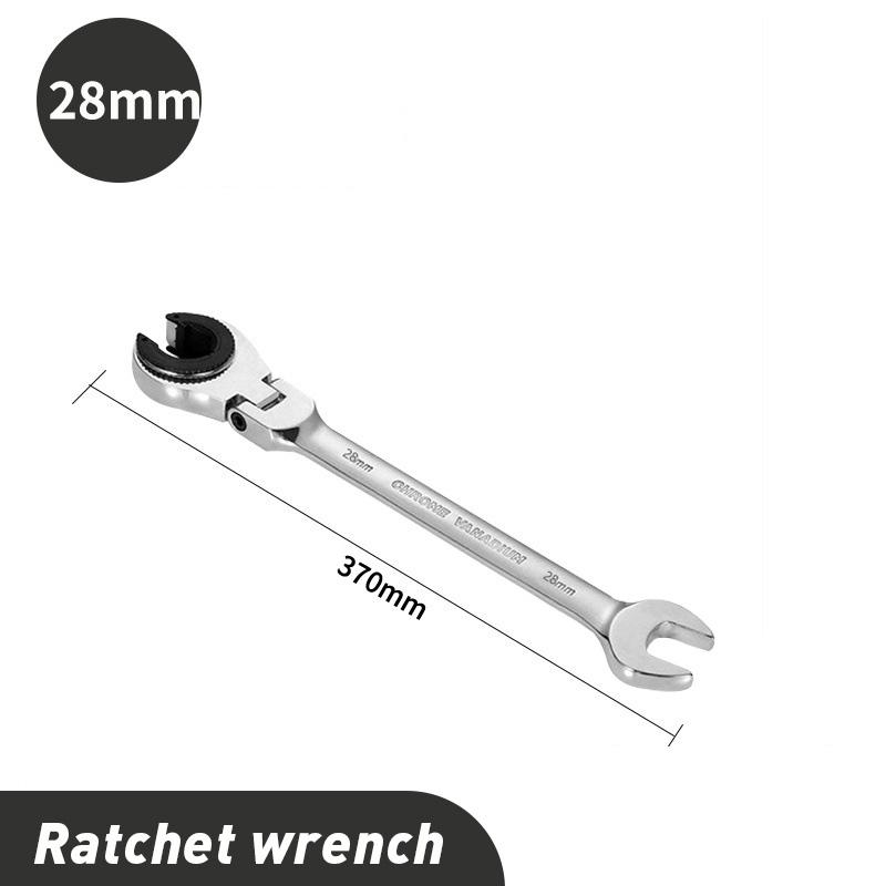 1Pc Ratcheting Wrench Set with Open Flex-head Metric Tubing Combination Wrench Tubing Ratchet Wrench 8-30mm Size Available
