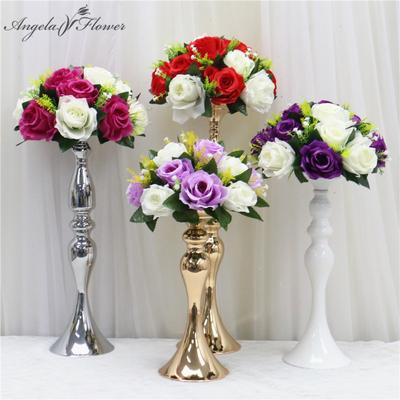 26CM Künstliche Blumenkugel Stoff Kunststoff Simulation Tischdekorationen für Hochzeit Wegführung Blumiger Strauß Party Requisiten