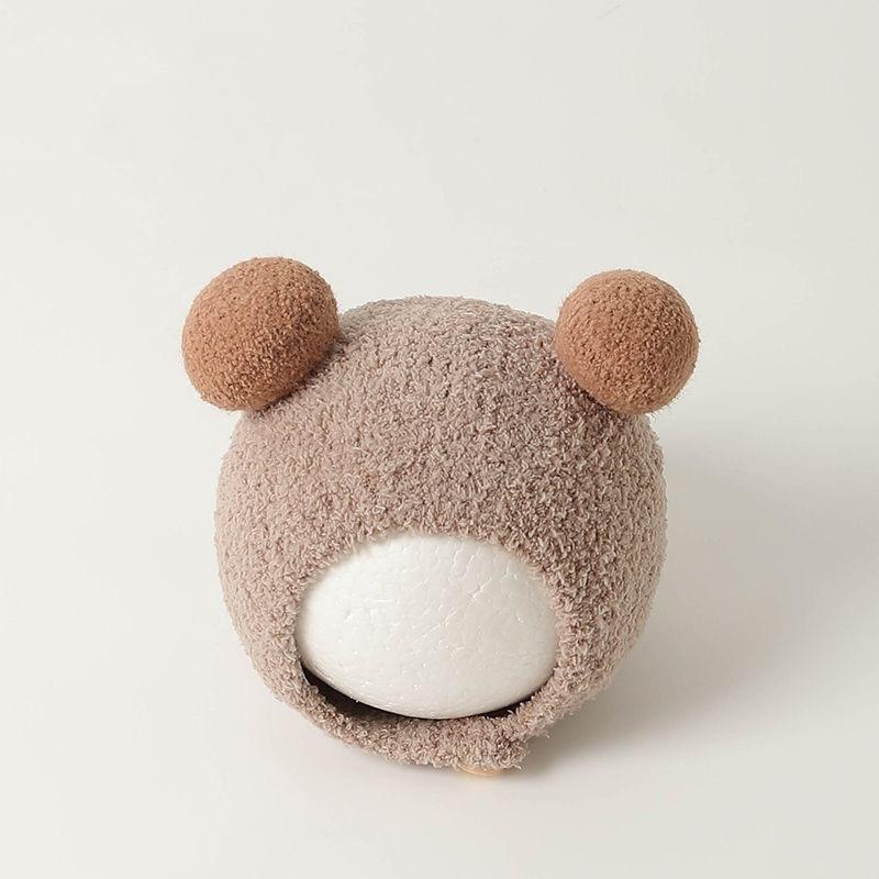 Baby Hat Winter Baby Boys and Girls Plush Hat Knitted Warm Ear Protection Autumn and Winter Children's Wool Hat