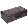 Portable Antique Suitcase Wooden Case Photography Props Craft Decoration Box Ornament