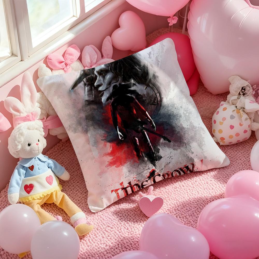 Movie T-The C-Crow Cushion Cover Pattern Printed Pillowcase for Living Room Sofa Cushion Cover & Bedroom Decor