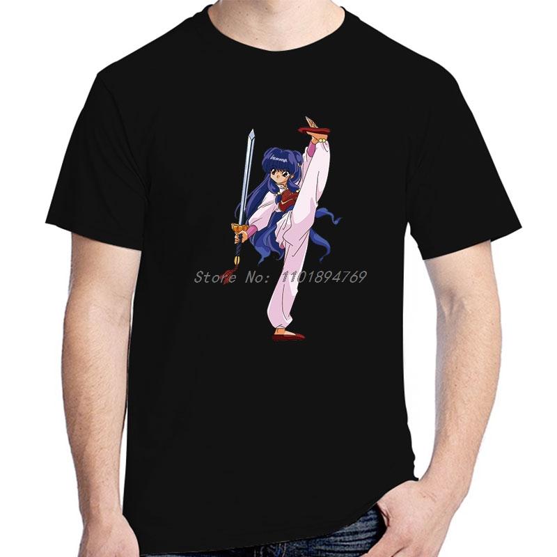 Fashion T Shirt For Unisex Ranma 1 2 Classic Graphic T Shirts Cotton Summer Oneck Short Sleeve Tshirt High Quality Unisexs Clothes