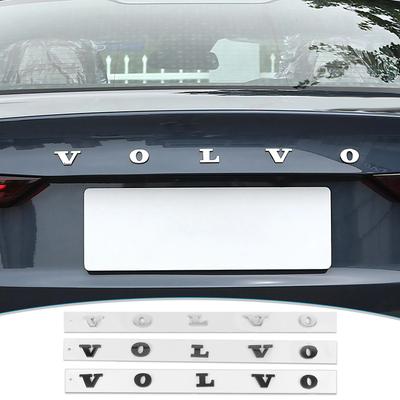 Dekorace do auta 3D hliníková odznaky emblémy samolepky pro XC90 XC60 V40 V60 S60L zadní logo logo Volvo T4 T5 T6 B3 B4 B5 B6