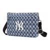 New MLB Denim With Polyester Shoulder Bag, Crossbody Bag Regular Unisex Denim Blue 32BGDX011-50U