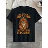 Zodiac Sign Graphic Tee - 100% Cotton T-Shirt, Crowned Lion Design, Perfect for All Seasons