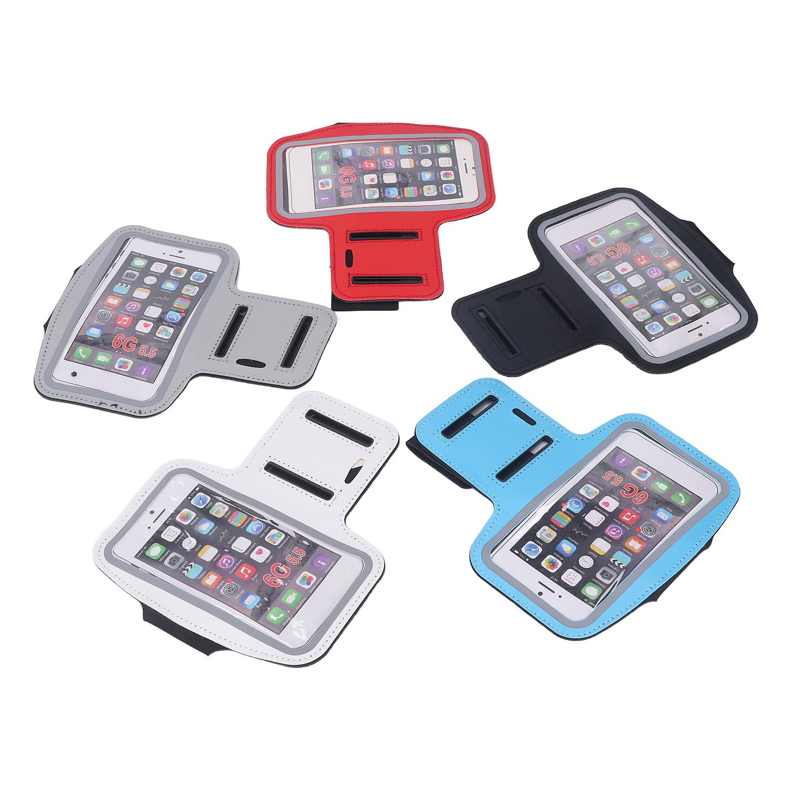 

5 шт. Нарукавная повязка для мобильного телефона с сенсорным экраном Водонепроницаемая повязка для бега Спортивный чехол для телефона Небесно-голубой